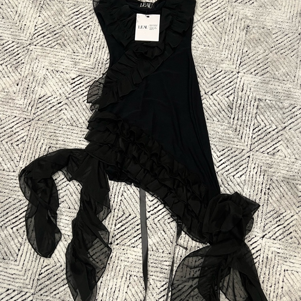 LEAU ROUX Ruffle Mesh Dress - Picture 6 of 8